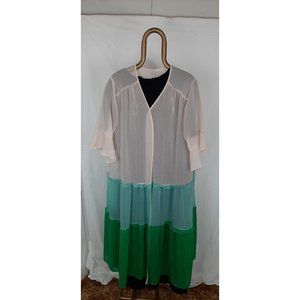 Women's, sheer duster kimono. EST 1946 Size 18/20W